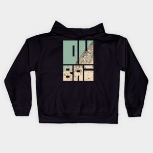 Dubai, UAE City Map Typography - Vintage Kids Hoodie